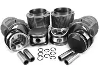 Big bore piston and aluminum cylinder kit 86mm. Porsche 356C / 912 - 008 11 86PB, 0081186PB